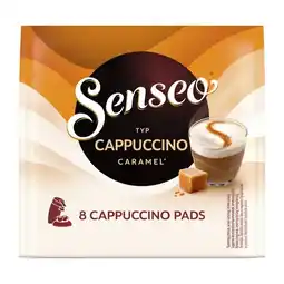 Trekpleister Douwe Egberts Senseo Cappuccino Caramel Coffee Pads aanbieding