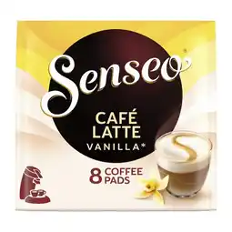 Trekpleister Douwe Egberts Senseo Café Latte Vanilla Coffee Pads aanbieding