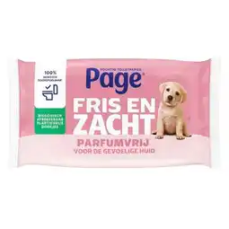 Trekpleister Page Fris en Zacht Vochtig Toiletpapier aanbieding