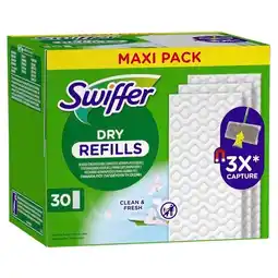 Trekpleister Swiffer Clean & Fresh Droge Vloerdoekjes Navullingen aanbieding