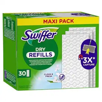 Trekpleister Swiffer Clean & Fresh Droge Vloerdoekjes Navullingen aanbieding
