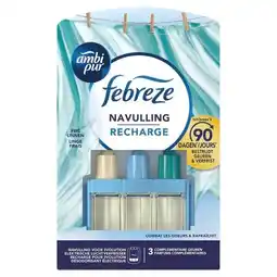 Trekpleister Ambi Pur Fris Linnen 3Volution Elektrische Luchtverfrisser Navulling aanbieding