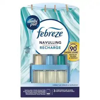 Trekpleister Ambi Pur Fris Linnen 3Volution Elektrische Luchtverfrisser Navulling aanbieding