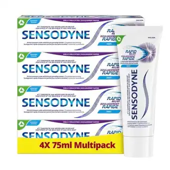 Trekpleister Sensodyne Rapid Relief Tandpasta voor Gevoelige Tanden aanbieding