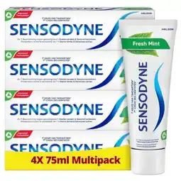 Trekpleister Sensodyne Fresh Mint Tandpasta aanbieding