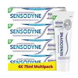 Trekpleister Sensodyne Repair & Protect Whitening Tandpasta aanbieding