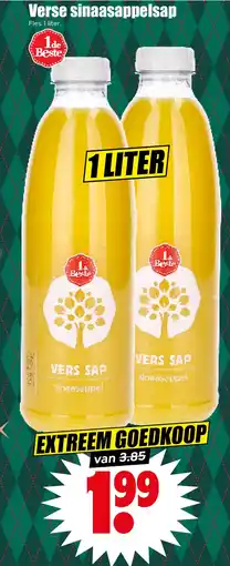 Dirk Verse sinaasappelsap aanbieding