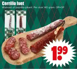 Dirk Cerrillo fuet aanbieding