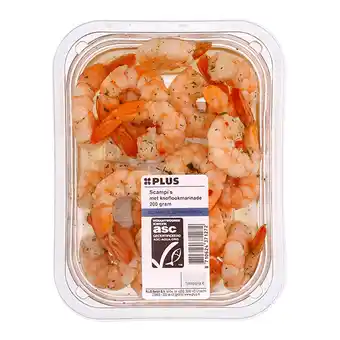 PLUS PLUS Scampi's met Knoflookmarinade aanbieding