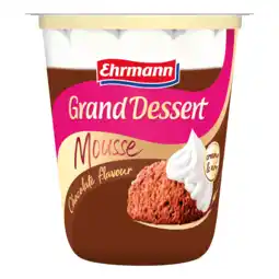 PLUS Ehrmann Grand Dessert Mousse Chocola + topping aanbieding