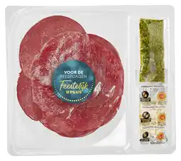 PLUS PLUS Carpaccio pesto kaas pijnboompitten aanbieding