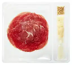 PLUS PLUS Carpaccio kaas pijnboompit dressing aanbieding