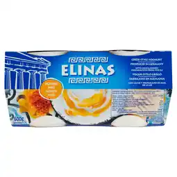 PLUS Elinas Griekse stijl yoghurt honing 4-pack aanbieding