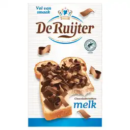 PLUS De Ruijter Chocoladevlokken Melk aanbieding