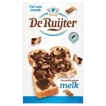 PLUS De Ruijter Chocoladevlokken Melk aanbieding