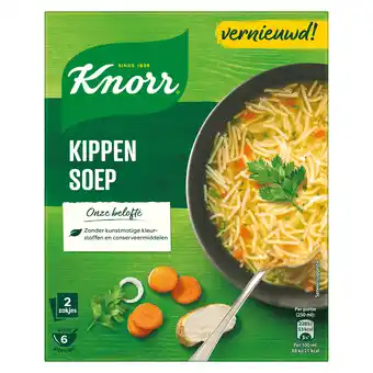 PLUS Knorr Dubbelpak soep Kip aanbieding