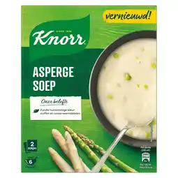 PLUS Knorr Dubbelpak Soepmix Asperge-Créme aanbieding