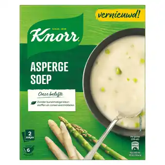 PLUS Knorr Dubbelpak Soepmix Asperge-Créme aanbieding