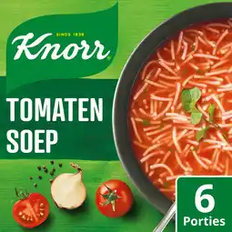 PLUS Knorr Dubbelpak soep Tomaten BX100 GR aanbieding