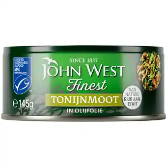 PLUS John West Tonijnmoot in olijfolie MSC aanbieding