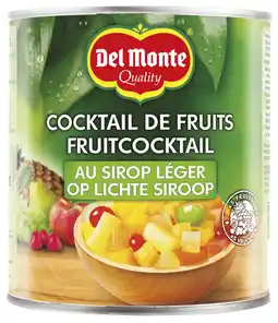 PLUS Del monte Fruitcocktail op siroop aanbieding