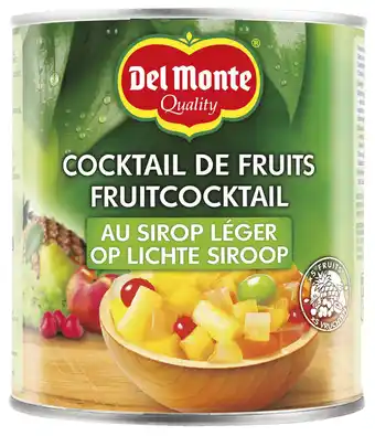 PLUS Del monte Fruitcocktail op siroop aanbieding