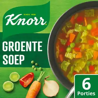 PLUS Knorr Dubbelpak soep Groenten aanbieding