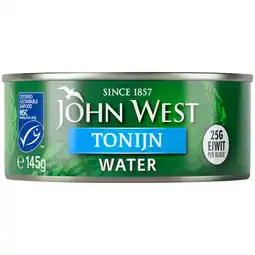 PLUS John West Tonijnstukken in water MSC aanbieding
