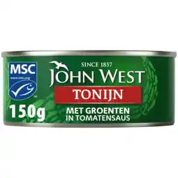 PLUS John West Tonijnstukken met groente aanbieding