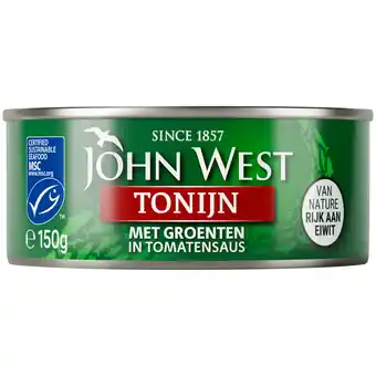PLUS John West Tonijnstukken met groente aanbieding