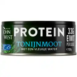 PLUS John West Tonijnmoot water protein MSC aanbieding