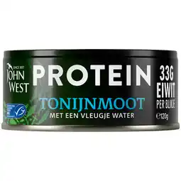 PLUS John West Tonijnmoot water protein MSC aanbieding