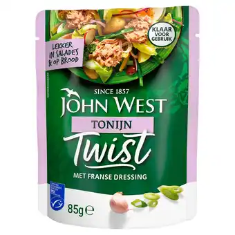 PLUS John West Twist MSC Tuna French Dressing 20x85g aanbieding