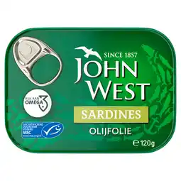 PLUS John West Sardines in olijfolie MSC aanbieding