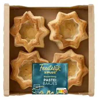 PLUS Feestelijk PLUS Bladerdeeg pasteibakje 4st aanbieding