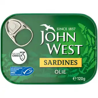 PLUS John West Sardines in Zonnebloemolie MSC aanbieding