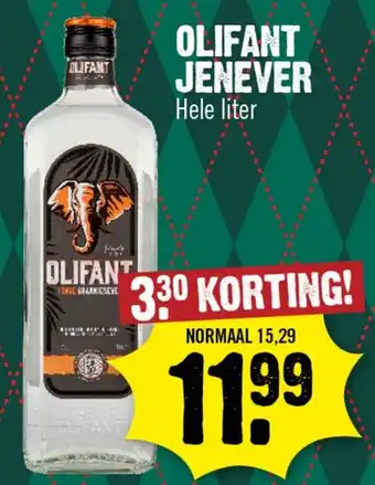 Dirk Olifant Jenever aanbieding