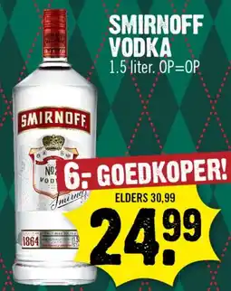 Dirk Smirnoff vodka aanbieding