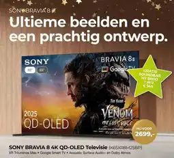 EP Beerepoot SONY BRAVIA 8 4K QD-OLED Televisie (K65XR8M25BP) aanbieding