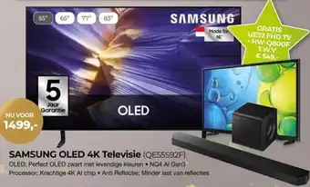 EP Beerepoot SAMSUNG OLED 4K Televisie (QE55S92F) OLED Perfect aanbieding