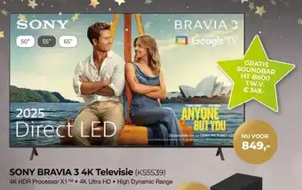 EP Beerepoot SONY BRAVIA 3 aanbieding