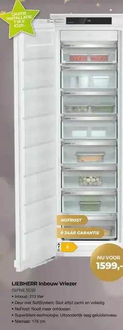 EP Beerepoot LIEBHERR Inbouw Vriezer aanbieding