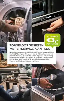 EP Beerepoot ZORGELOOS GENIETEN MET EP:SERVICEPLAN FLEX aanbieding