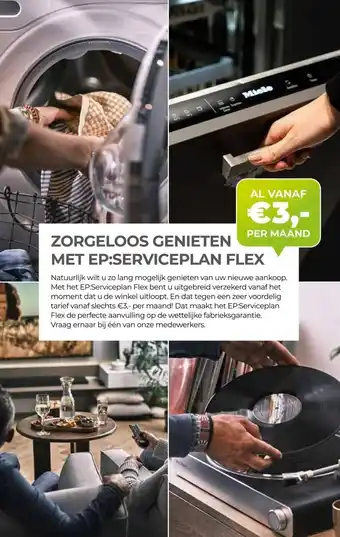 EP Beerepoot ZORGELOOS GENIETEN MET EP:SERVICEPLAN FLEX aanbieding