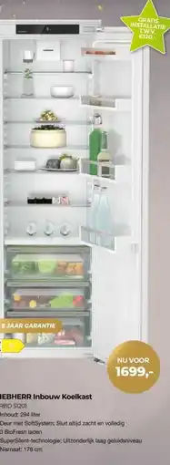 EP Beerepoot LIEBHERR Inbouw Koelkast aanbieding