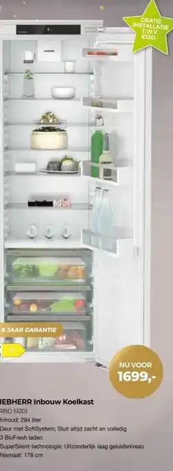 EP Beerepoot LIEBHERR Inbouw Koelkast aanbieding