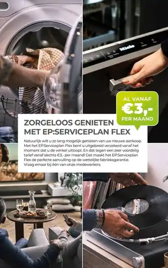 EP Beerepoot ZORGELOOS GENIETEN MET EP:SERVICEPLAN FLEX aanbieding