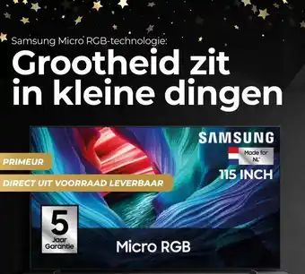 EP Beerepoot Samsung Micro RGB-technologie: aanbieding