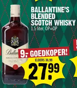 Dirk Ballantine's Blended Scotch Whisky aanbieding