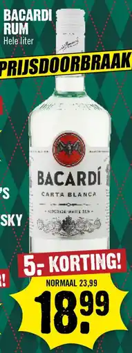 Dirk Bacardi Rum aanbieding